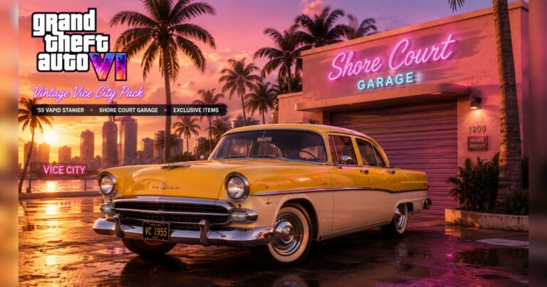 GTA 6 pre-order bonus Vintage Vice City Pack '55 Vapid Stanier